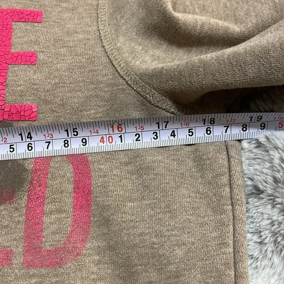 AMERICAN EAGLE | Graphic | Hooded | Long Sleeve | Brown/Pink |Sweatshirt |Size M - Picture 9 of 14